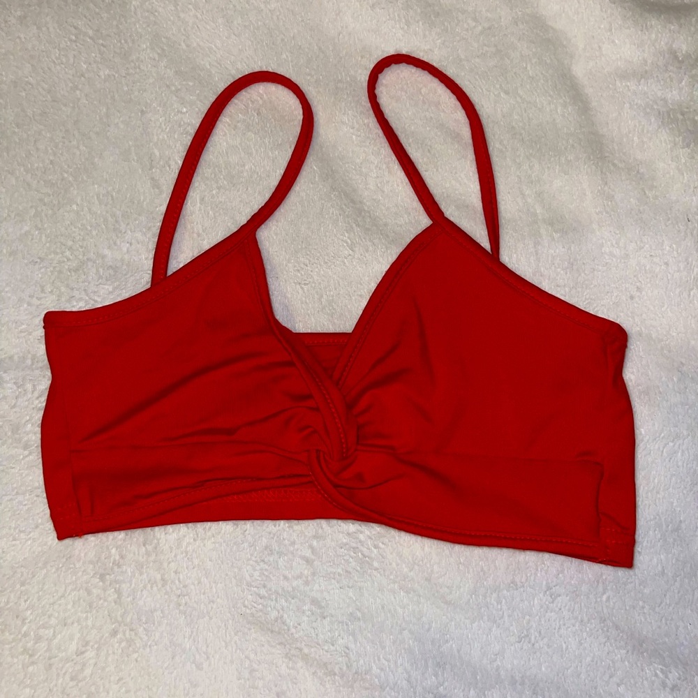 Red bralette/top - size small